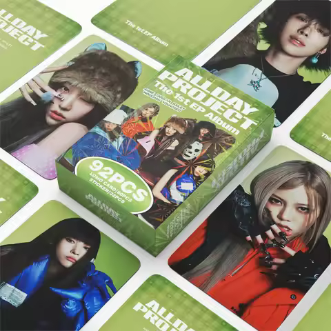 92Pcs/Set Idol ALLDAY PROJECT New Album FAMOUS Lomo Cards And Stickers Postcard ANNIE BAILEY TARZZAN