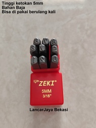 Alat Ketok Angka 5mm Zeki Japan Number Punch Zeki Angka Ketok 5mm Zeki Japan