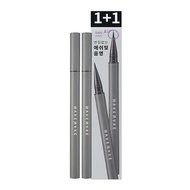 WAKEMAKE Real Ash Brush Eyeliner, Korean Makeup Liquid Eyeliner, Smudge-proof, Ultra-Fine Tip, Long 