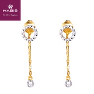 HABIB 916/22K Yellow and White Gold Earring E64640221