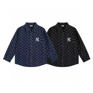 韓國MLB 24年秋冬牛仔襯衫 齊款齊碼 尺碼：S/M/L/XL