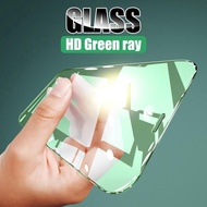 For OPPO A16K A17K A15s Reno 11F 8T 8Z 7Z 6Z 5 3 Pro 2F 2Z F11 Pro Green Anti Light Eyes HD Tempered Glass Screen Protector Film