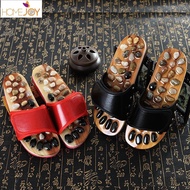 Pebble foot massage shoes, men's and women's indoor foot acupressure massage sandals, and acupressure slippers are worn outside