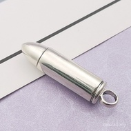Sterling Silver Popular Bullet Pendant S925 Pendant Men Women Jewelry Trendy Personality Necklace 9I