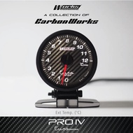 Works Pro IV 52mm Euro Series Gauge - Exhaust Temperature Gauge