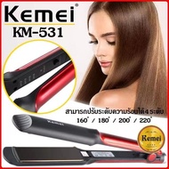 FLASH-888ของแท้!พร้อมส่ง!Kemei km-531เครื่องหนีบผม] เครื่องหนีบผม ที่หนีบผม เครื่องรีดผม หนีบผม เครื่องหนีบผมตรง เครื่องทำผม ลอนผม ที่ดัดผม เครื