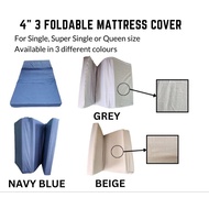 Mattress cover foldable