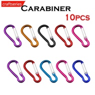 CRAFTSERIES Aluminum Carabiner Key Chain Clip Outdoor Camping Keyring Snap Hook Water Bottle Buckle 