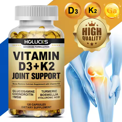 Advanced Joint Support Supplement, with Vitamin D3 K2, for Heart & Bone Health, Mood & Immune Suppor