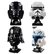 Hot Bricks Space Wars Helmet 75274 75349 75304 Stormtrooper Vader Fighter Compatible Puzzle Building