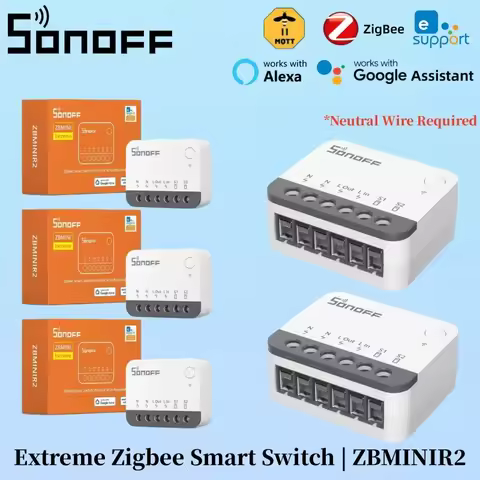 SONOFF ZBMINIR2 Extreme Sonoff Zbmini R2 Sonoff Zigbee Switch Tiny Size Wider Signal Detach Relay Mo