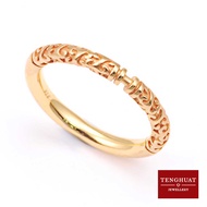 Teng Huat Jewellery Unisex 916 Gold Sun Wukong Ring 爱你一万年介指