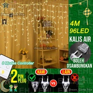 8 Modes Lampu raya Fall Curtain Light 5M 216Led Garden Party Outdoor waterproof Hanging Light hari r