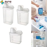 SUYO Washing Powder Dispenser, Plastic with Lids Detergent Dispenser, Multi-Purpose Transparent Airt