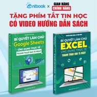 Sách Excel - Google Sheets Bộ 2 Cuốn Tin Học Văn Phòng Ứng Dụng Thực Tế Thành Thạo Sau 15 Ngày