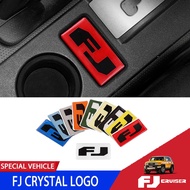 Automotive Interior Crystal Stickers For Toyota FJ Cruiser Gear Panel Decorative Stickers FJ Logo Pa