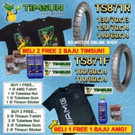 Timsun Motor Tyre TS871 @ 100/80x14 110/80x14 120/70x14 130/70-13 140/60x14 🔥 FREE SHIPPING & TSHIRT