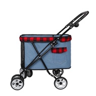 XYdodopet Pet Stroller Puppy Trolley Cat out Trolley Walking Dog Cart Medium and Small Dog Stroller Dog Cage