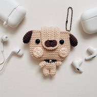 Brown Dog EarPods Pouch for AirPods 1/2/3/Pro, cute airpods 保護套