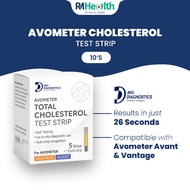 Avometer Cholesterol Strips 10's (For Avometer Vantage, Avant) Cholesterol Meter Cholesterol Test Ki