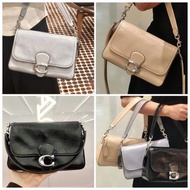 💯現貨 Coach Soft Tabby Shoulder Bag 專櫃款 CR653 油蠟皮 4月新款手袋
