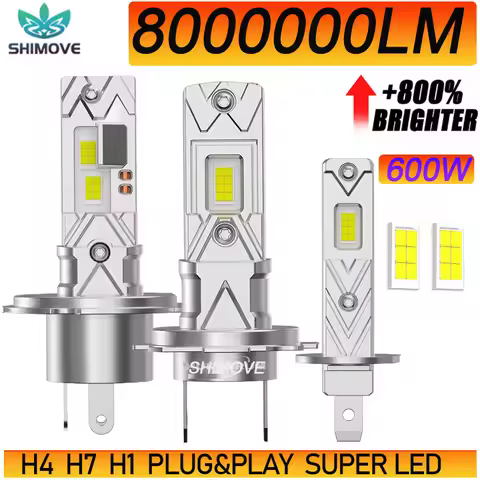 H4 H7 H1 LED Canbus Headlight Bulb 600W 800000LM Wireless CSP Mini Headlamp for Car Fanless Auto Dio