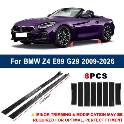 Sport Upgrade Side Skirt Kit Aerodynamic 2m Sectional Side Skirt Extension Lips Racing Side Spoiler 