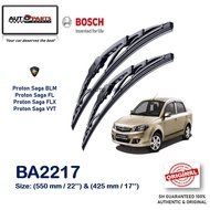 Proton Saga BLM / FL / FLX / VVT Car Windscreen Wiper (22" X 17") (1 Pair) - BOSCH ADVANTAGE BA2217