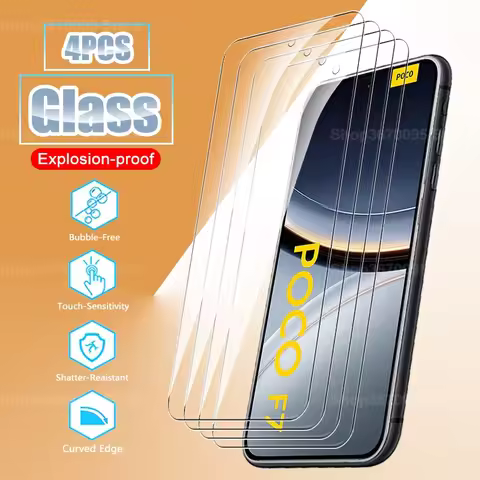 For Xiaomi Poco F7 F8Ultra 4Pcs screen protector foco F7 Ultra F7 Pro F8 Ultra F8 Pro Protect glass 