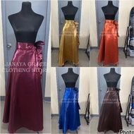 Filipiniana Long Skirt Satin Wrap Around