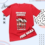 Kaos Baju Anak Bendera Merah Putih Kemerdekaan indonesia 17 Agustus