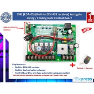 XH3 (EGA-05) Board (built-in 2CH 433 receiver) Autogate Swing / Folding Gate Board Panel (Optional: 