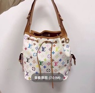 LV手袋白三彩水桶包