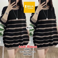 Blus Rajut Jumbo Terbaru Atasan Wanita Jumbo Ld 130-150 Blus Jumbo Import Atasan Rajut Jumbo