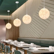 LP-6 Get Gifts🎀Nordic Moon Planet Chandelier Bedroom Study Lamp Creative Trending Bar Restaurant Milk Tea Clothing Store