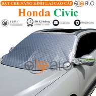 Rearview mirror sunshade for Honda civic with aluminum-coated umbrella - OTOALO