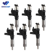 6pcs Fuel Injector 095000-5500 095000-5504 095000-5500 8-97367552-1 8-97367552-4 8-97367552-1 For Is