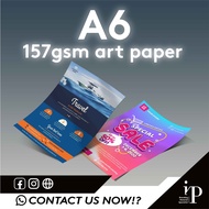 157 GSM ART PAPER A6 Digital flyers printing (1 sided / 2 sided) full color print