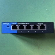 LINKSYS LGS105 V2 5-port Unmanaged GIGA Switch 乙太網路5埠商用交換器