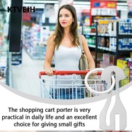 KTVEIH Shopping Cart Token, Metal Reusable Trolley Master Key Token, Durable Coin Holder Detachable 