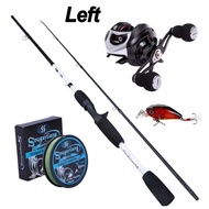 Pay on the spot one set casting set bc reel handle Kiri 18+1 bb drag 10 kg carbon rod