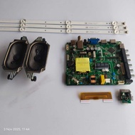 XMA XMA-LE40DO1UM 40" TV MAIN BOARD, POWER BUTTON, STRIP, BACKLIGHT AND SPEAKER