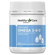 Healthy care Omega Fish Oil 3-6-9, 200 Tablets (Omega 369)