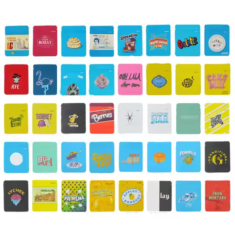 1G 3.5G Mylar Bags Smell Proof Pouch Soft Empty 3.5 Grams Stand up Package 3.5 Storage Packaging Cas