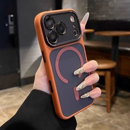 Matte acrylic hard case  compatible for iPhone  14 pro max  15 pro max  16 pro max 17 Pro max 17air 