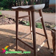 Kursi bar custom Uk tinggi 90 cm kayu jati natural wood