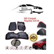 5D Car Floor Mat Carpet Toyota CH-R # Kereta Car Carpet Toyota CH-R #