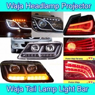 Waja Tail Lamp Projector Head Lamp 86 LED Smoke Light Bar M5 Audi Golf Lampu Belakang Proton Campro 
