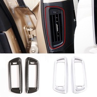Car Rear B Pillar Air Conditioning Outlet Frame Sticker Cover Trim Fit For BMW 7 Series F01 F02 2009