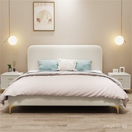 Minimalist Luxury Apartment Bed B&B1.5Double Bed Master Technology Fabric Design Meter1.8Nordic Soli